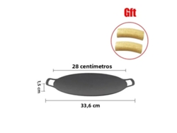 (28cm) Sartén Antiadherente Multifuncional Para Parrilla, Redonda, Adecuada Para Cocinar Y Hornear Al Aire Libre Y En Casa.