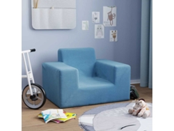 Sofá Para Niños | Sofá Infantil Felpa Suave Azul Wsd337882