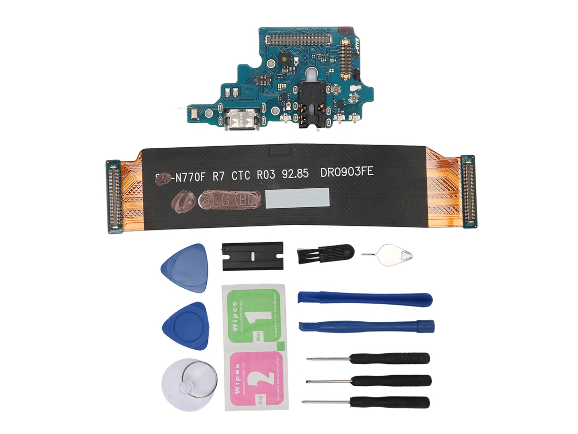 Cable Flexible Usb Tipo C Para Puerto De Carga Del Samsung Galaxy Note 10 Lite N770f (versión Europea) Con Kit De Reparación.