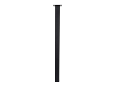 Pie Cuadrado Negro IVOL (40 x 40 x 720 mm)
