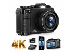 Cámara Web Digital 4k De 48 Mp Con Enfoque Automático (negra)