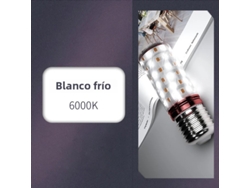 10 bombillas LED tipo maíz, chip SMD2835 (blanco frío, 15 W, casquillo E27)