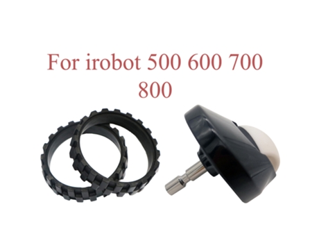 Neumáticos y ruedas delanteras para Irobot Roomba 500 600 700 800 900 Robot aspirador Irobot 560 620 780 piezas de repuesto