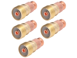 Cuerpo de pinza y conector de lente de gas metálico para soldadura compatible con Tig WP 17, 18 y 26, con piezas reemplazables.
