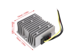 2026dz-convertidor De Voltaje Dc A Dc Buck 24v(15‑40v) A 12v Regulador Impermeable Ip67 120w 10a