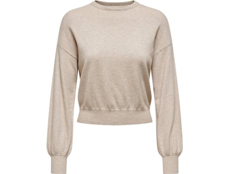 Camiseta ONLY Punto Mujer (L - Beis)