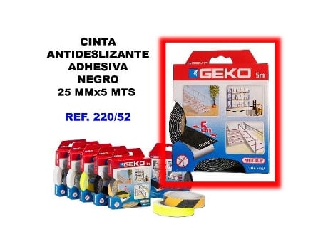 Cinta antideslizante adhesiva 25mmx 5mt.negra 220-52