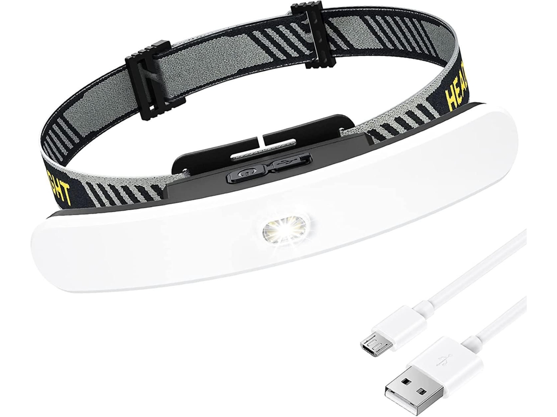 Linterna Frontal Recargable 6 Modos Luz Ajustable 90° 2000mah Luz Indicadora Ipx5 Led Para Pesca Campamento Lectura Senderismo