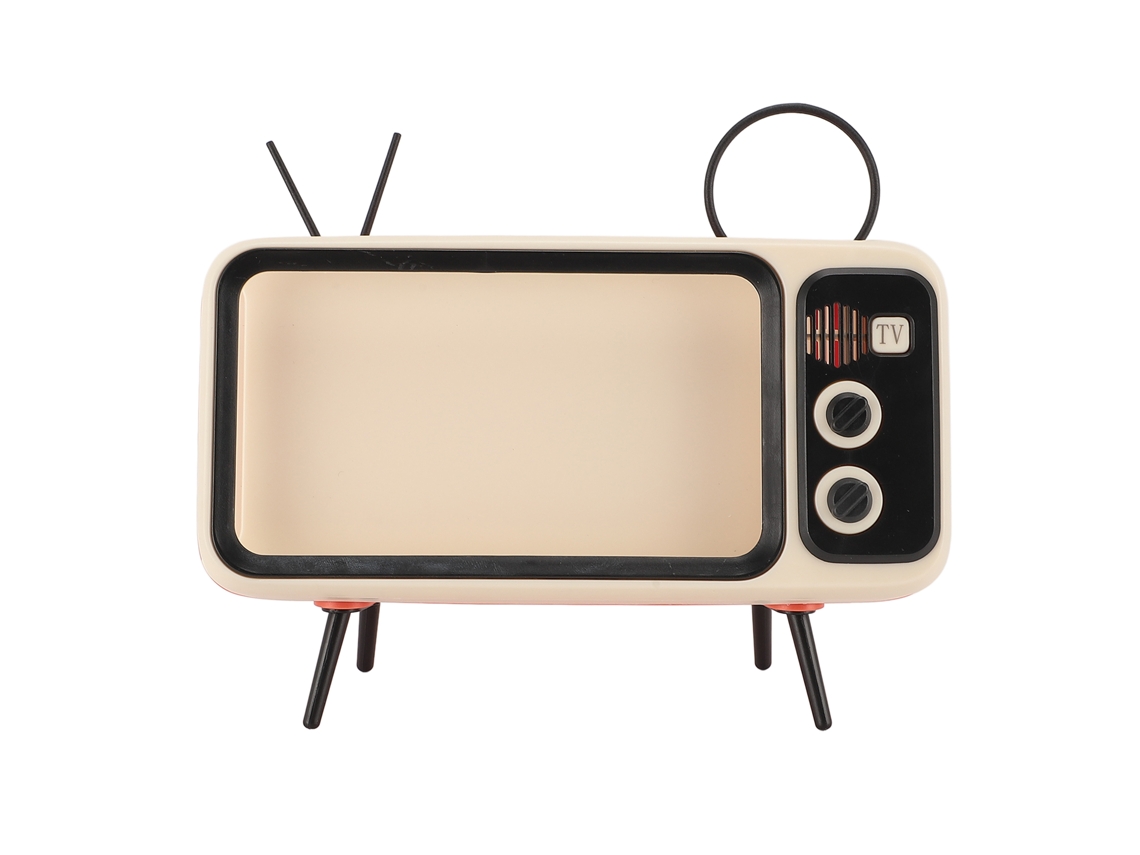 Soporte De Escritorio Retro Para Teléfono Móvil, Decorativo, Portátil, Naranja Y Blanco, Para Teléfonos Celulares, Oficina En Casa.