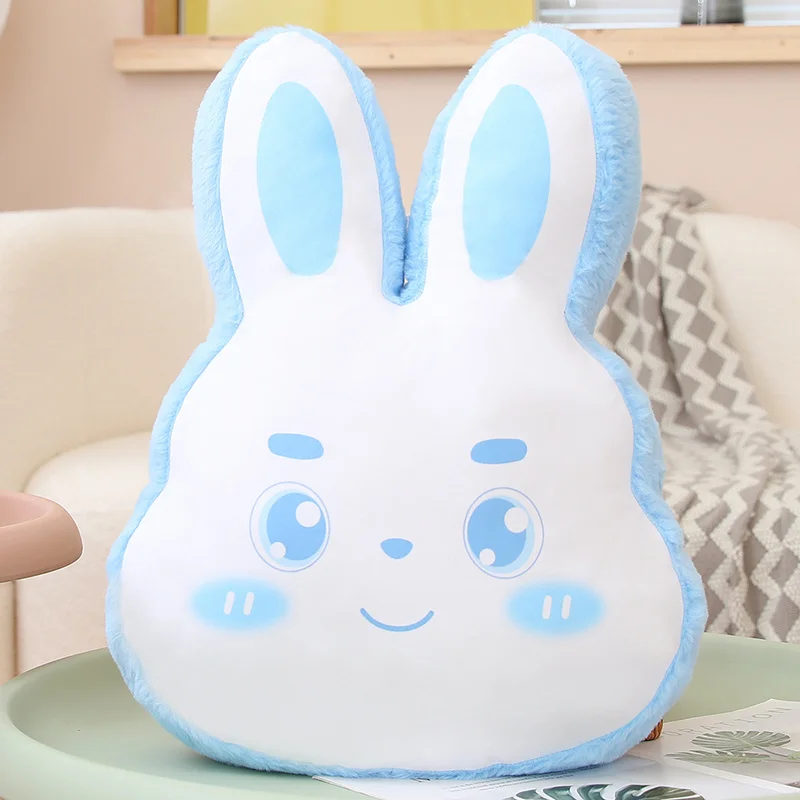Cojín/almohadón Decorativo Con Estampado De Conejo Adulto (azul, 50 Cm De Alto, 40 Cm De Ancho)