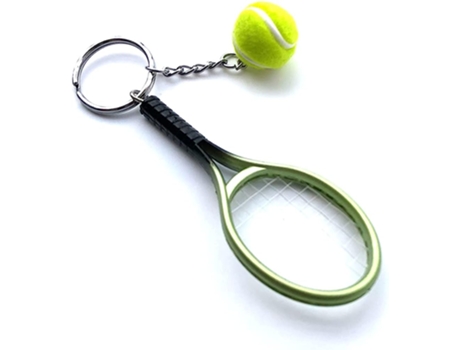 Llavero de WAX Mini Raqueta de Tenis con Pelota