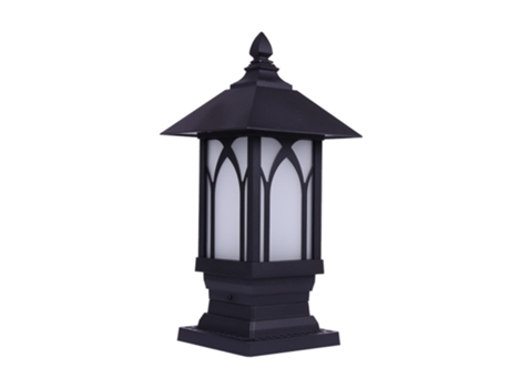 Farol Sobremuro de pie BAITA para Exterior, Jardín, Patio. Para bombilla E27 (MAX 60W) Traslucido JANDEI