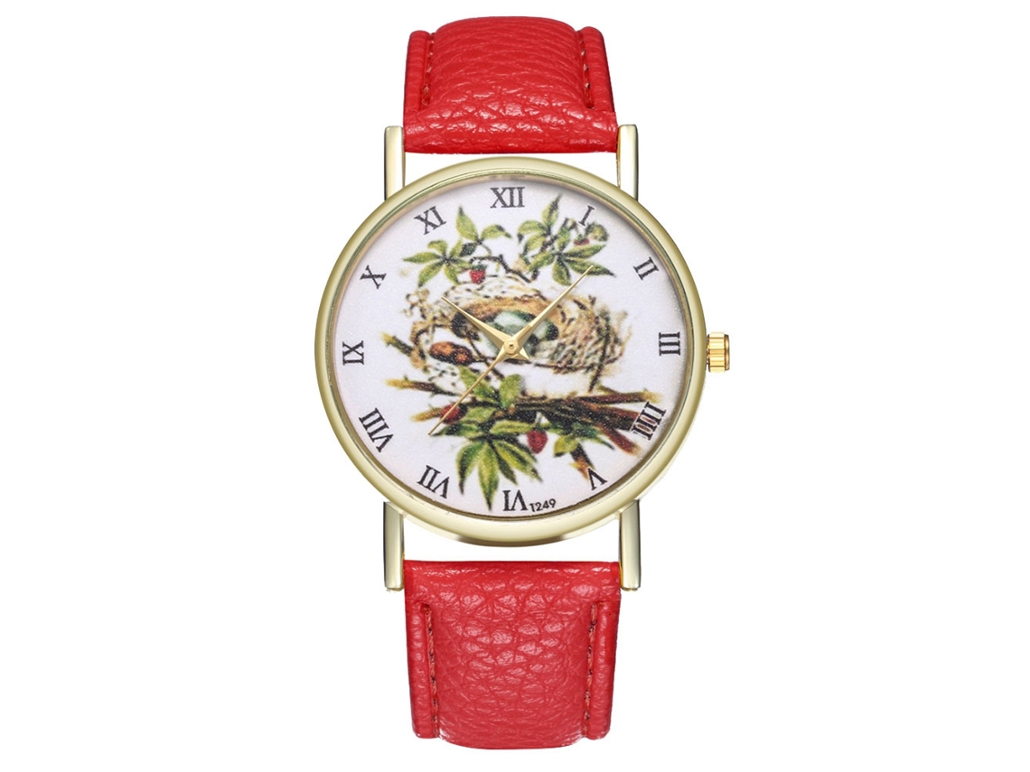 Reloj De Pulsera Analógico Para Pareja Con Correa De Piel Sintética, Estilo Moderno Y Elegante.
