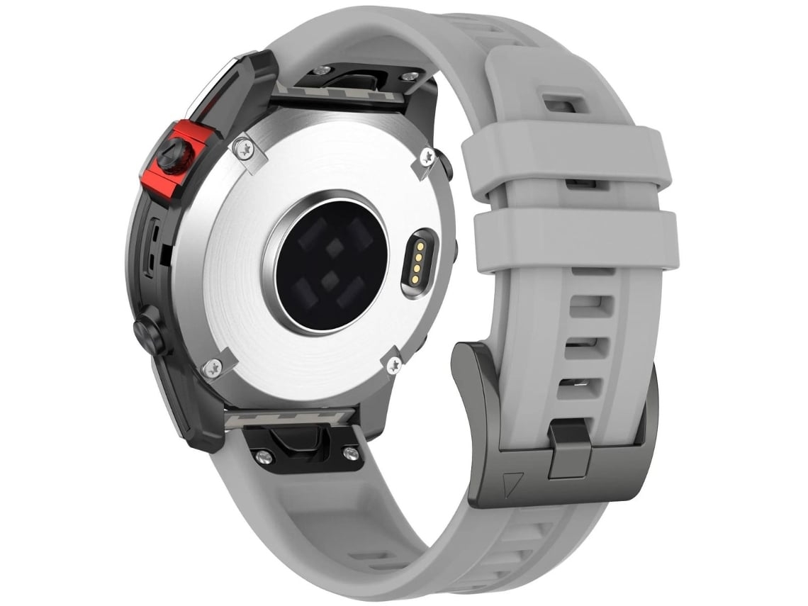 Correa De Silicona Con Cierre Metálico Para Garmin Epix Pro 42Mm Gen 2 Gris VEANXIN
