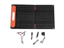 Cargador de panel solar ETFE de 60 W, doble cara, 12 V PD, carga rápida, adsorción magnética, panel solar portátil plegable con asa para exteriores