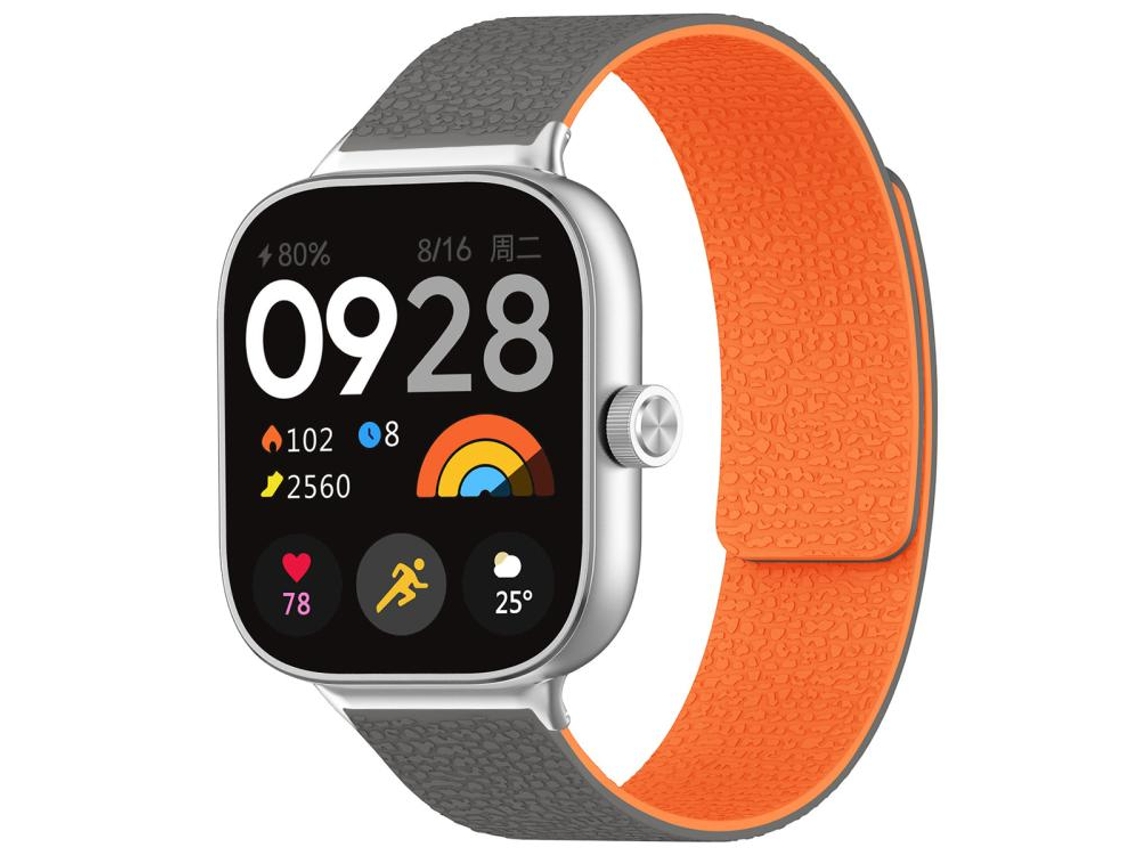 Correa para Redmi Watch 6 / 5 / Xiaomi Band 9 Pro / 8 Pro - Silicona magnética - Textura de lichi