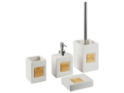 Conjunto de accesorios de baño BELIANI Kourou de Dolomita Beige 9x6x16