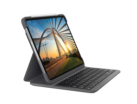 Teclado Bluetooth LOGITECH Slim Folio Pro F/ Pro12.9 Gris Suizo