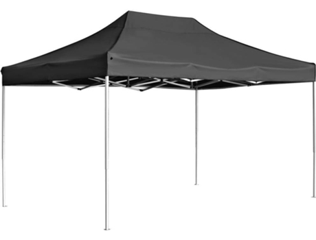 vidaXL Carpa plegable profesional de aluminio gris antracita 4,5x3 m