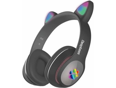 Auriculares Inalámbrico DEEPBASS R6 Inalámbrico (On Ear - Negro)