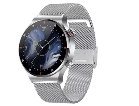 Smartwatch LIGE Plata Pulsera de metal plateado Hacer llamadas telefónicas Recibir mensajes