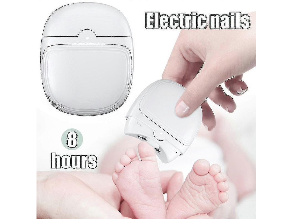 Cortauñas Eléctrico Automático Con Luz, 2 En 1 Con Pulidor, Recargable, Seguro Para Adultos Y Niños.
