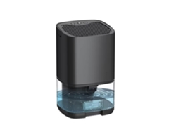 Deshumidificador de dormitorio de 1000 ml para el hogar, con luces LED, ultrasilencioso y apagado automático para baño, color negro Eafc