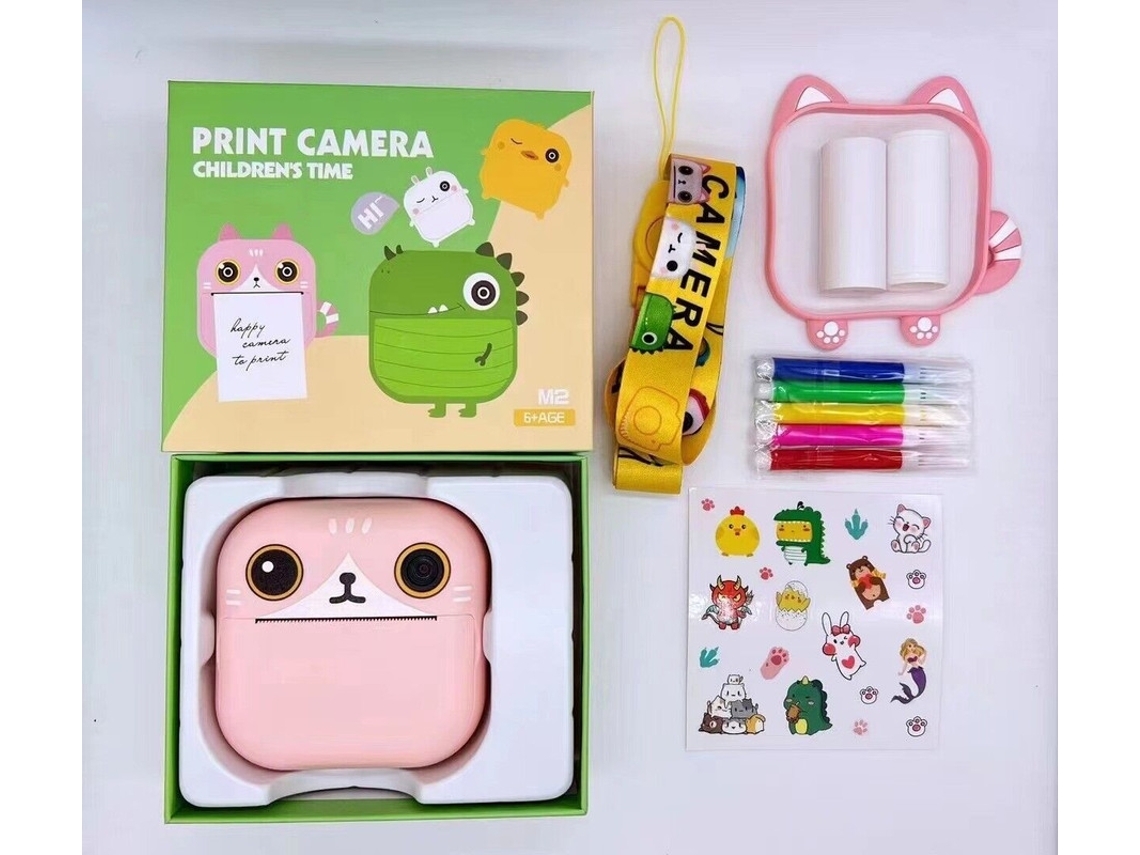Cámara Fotográfica Instantánea 48 Mp Para Niñas Niños 1080p Gato Veanxin
