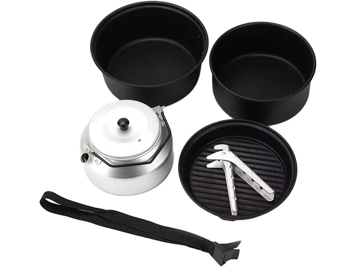 Juego De 5 Utensilios De Cocina Antiadherentes Para Camping, Ideales Para Uso Al Aire Libre Y Más.