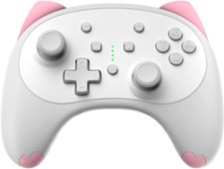Controlador Ps4 Cat para Nintendo Switch Lindo Controlador Pro Inalámbrico Accesorios de Juego Kawaii Blanco YIZHOOD
