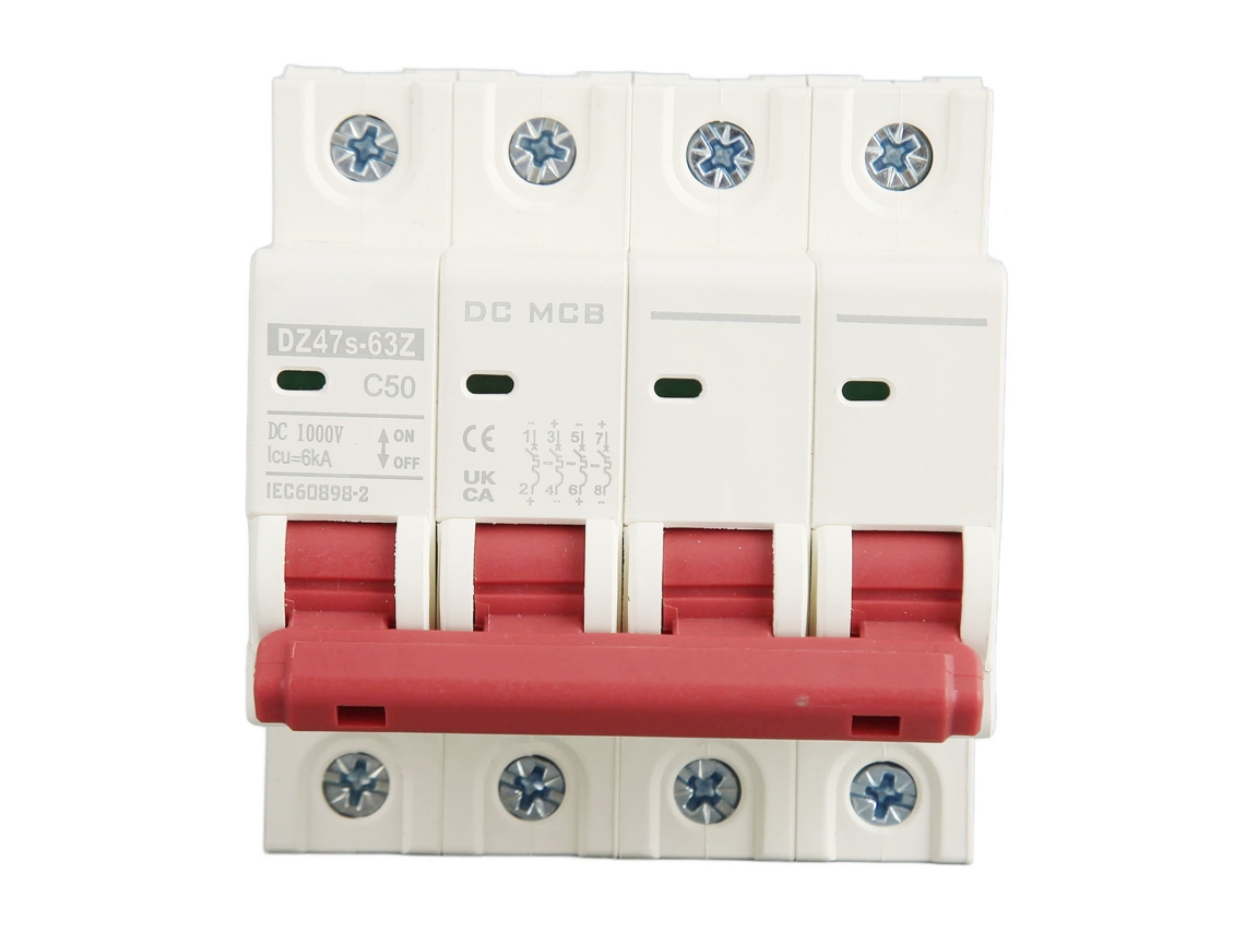 2026-interruptor De Circuito Pequeño 4p 50a 6000a Para Sistema Solar Pv Dc1000v