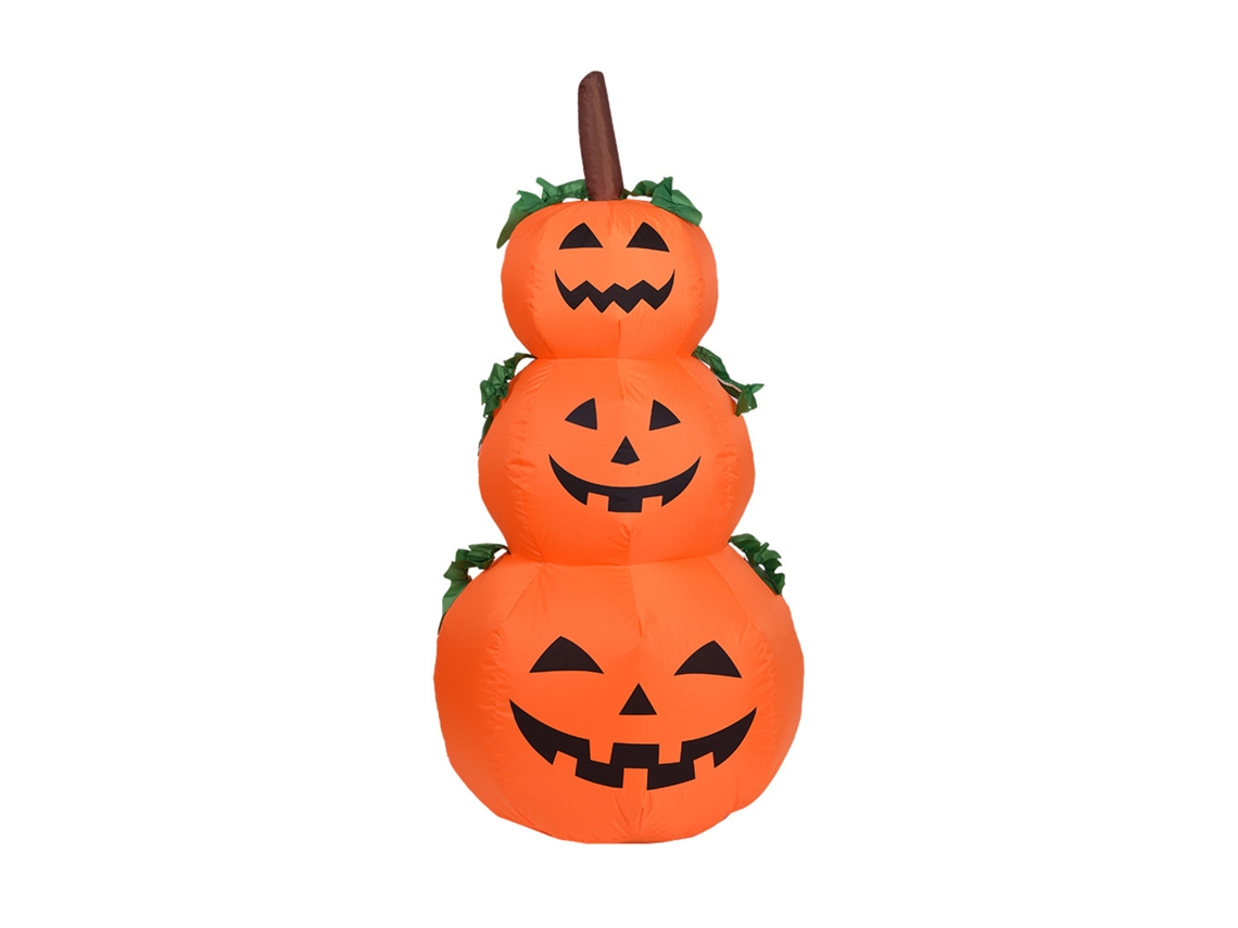 Decoraciones Hinchables De Calabaza Halloween Exterior 3.9ft Con Leds Para Jardín Y Fiesta