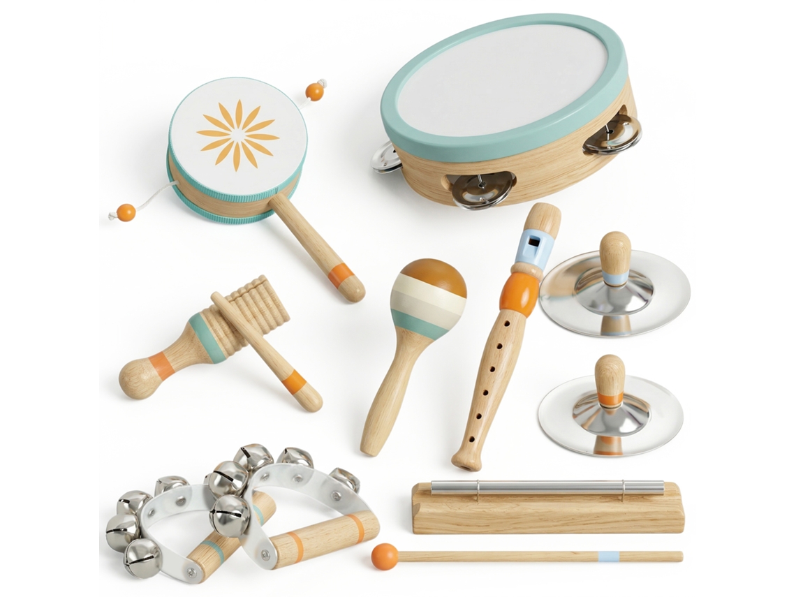 Instrumentos De Percusión De Madera Para Niños Montessori.