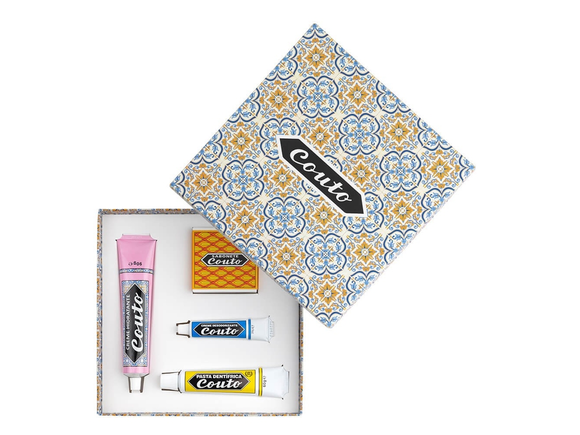 Cofre C Pack: Dentífrico Desodorizante Hidratante y Jabón COUTO