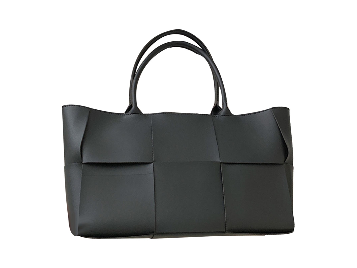 Bolso De Mano Para Mujer De Piel Sintética Con Cierre De Cremallera, Ligero, Versátil, Para Llevar Al Hombro O En La Mano, Color Negro.