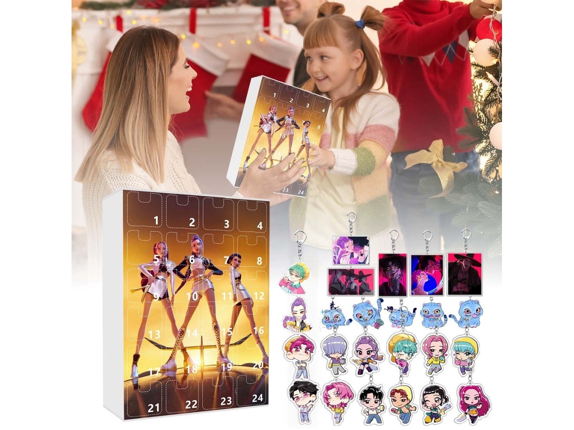 Calendario de Adviento de Navidad 2026 con muñeco de juguete y cuenta regresiva de 24 días, caja de regalo Xin Sonic Aeuzwr