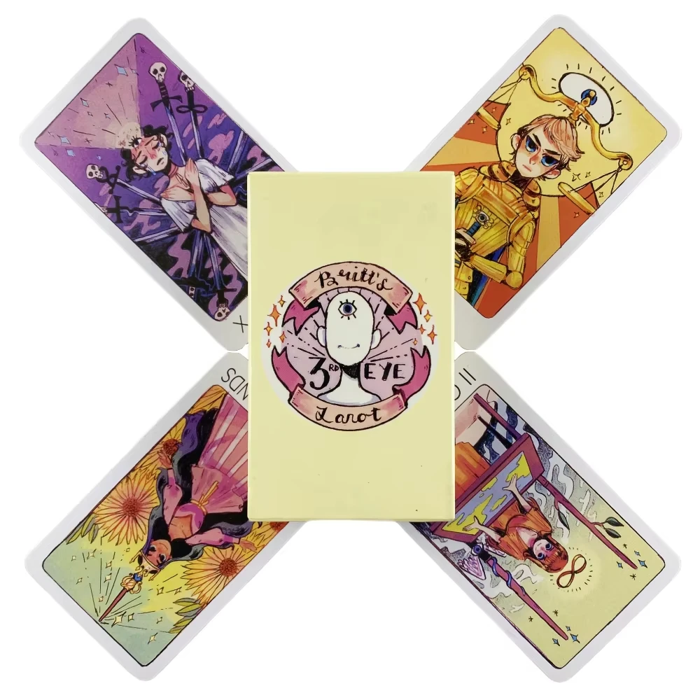 Baraja De Cartas De Adivinación Del Tarot Del Tercer Ojo: Versión Para Juego De Mesa De Oráculo