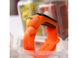 Reloj Deportivo Digital Infantil Con Led, Resistente Al Agua Y Decoración De Pato Naranja.