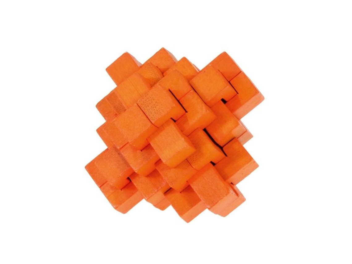 Puzzle FRIDOLIN (Madera - Naranja - 9 x 9 x 9 cm)