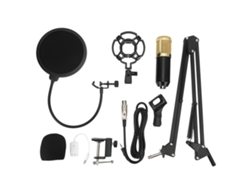 Kit De Micrófono Condensador Con Tarjeta De Sonido Profesional Y Brazo Plegable Para Grabación Y Streaming En Directo