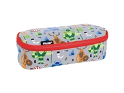 Mochila ovalada Milan, serie Vikings especial, sintética, mixta, para niños