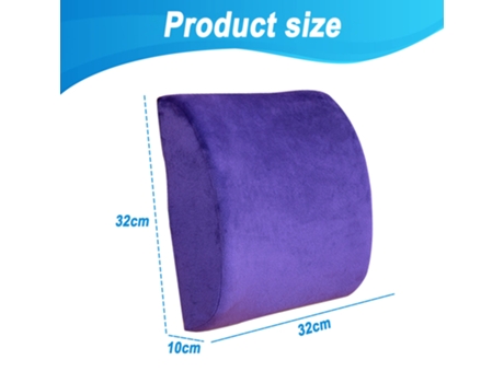 Almohada De Apoyo Lumbar Para Respaldo De Silla De Oficina - Mejora La Postura Mientras Estás Sentado - Cojín De Espuma Viscoelástica ELKUAIE