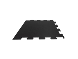 Baldosa De Puzle Para Suelo Deportivo De 10 Mm - 106 X 106 Cm - Pieza Lateral Negra