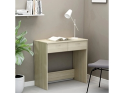 Escritorio madera contrachapada color roble Sonoma 80x40x75 cm