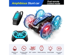 Coche RC anfibio impermeable, coche acrobático, rotación de 360°, derrape y conducción bidireccional, ideal para jugar en piscinas y al aire libre. Aeuzwr