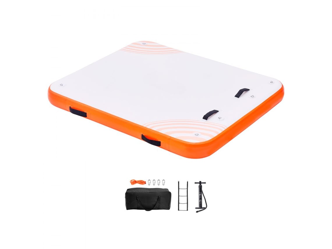 Plataforma Flotante Inflable 1.82 x 1.52 m con Escalera y Bolsa Tekmaquinas