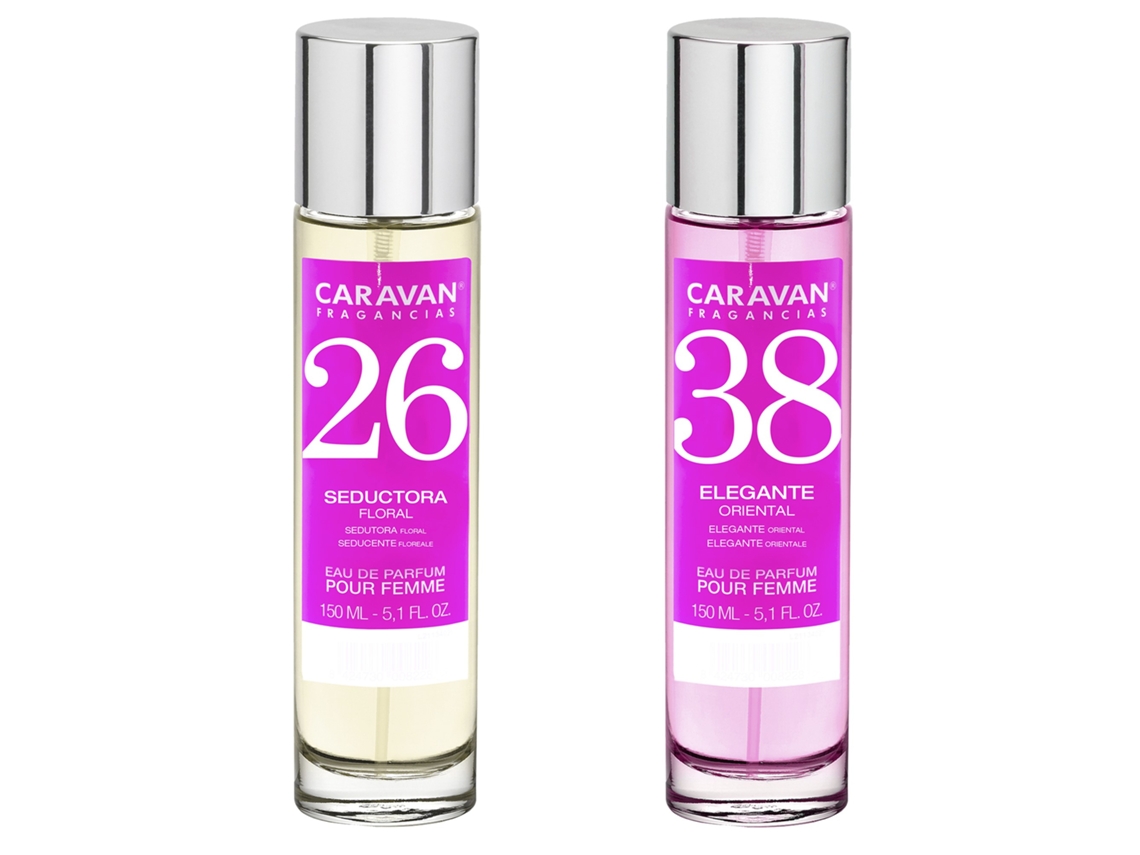 Set de 2 perfumes Caravan para mujer Nº38 y Nº 26