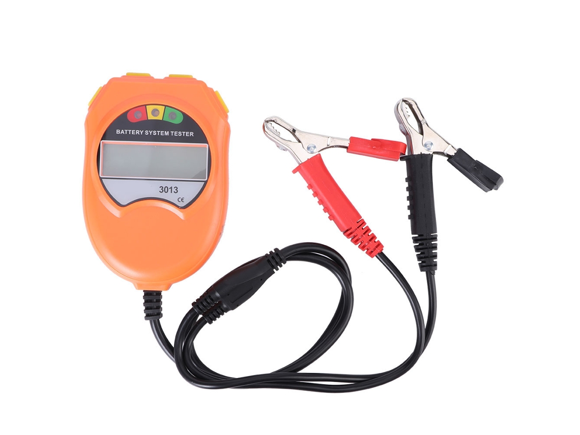 Comprobador De Baterías De 12 V Para Automóviles Con Pantalla Lcd Retroiluminada Para Baterías De Plomo-ácido Con Análisis De Estado.