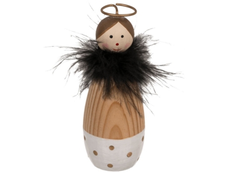 Ángel de Madera Decorativos 2 Diseños Decorativos 10 Cm