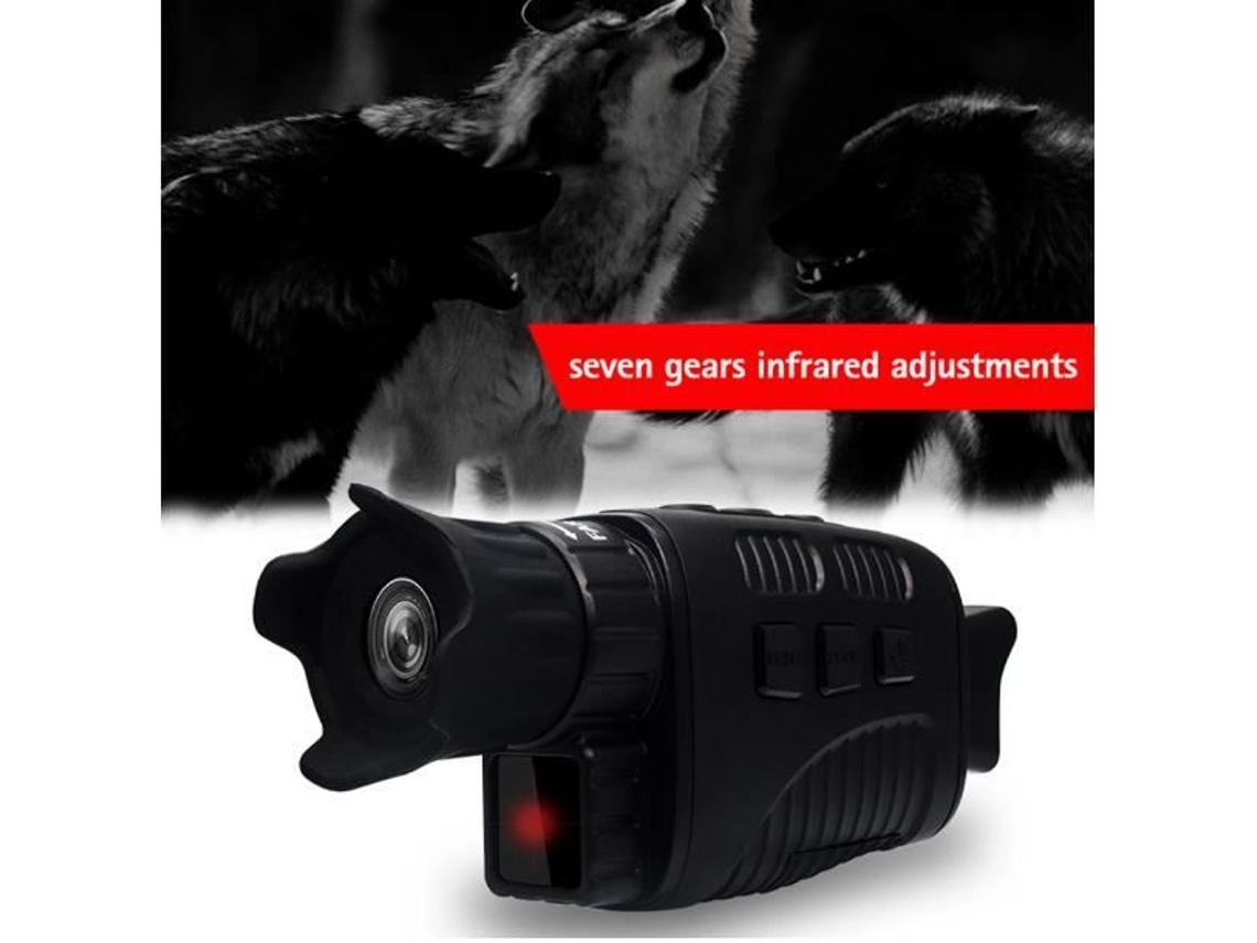 RUMOCOVO Cámara monocular de visión nocturna infrarroja de alta definición Telescopio digital de doble uso día y noche